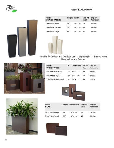 T2 New Planters 家具目录 第 12 页
