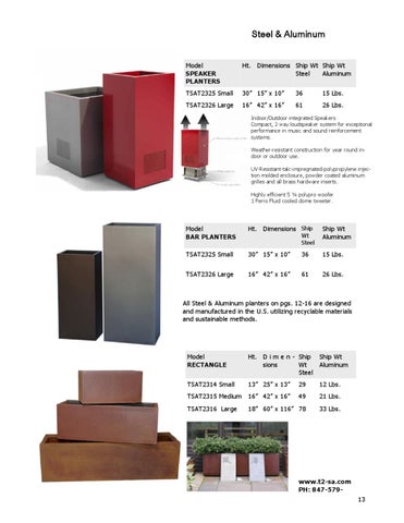 T2 New Planters 家具目录 第 13 页