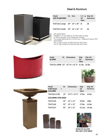 T2 New Planters 家具目录 第 15 页