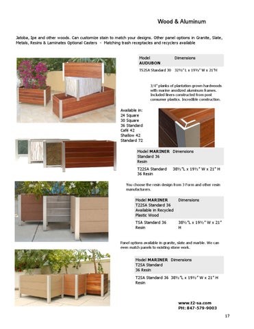 T2 New Planters 家具目录 第 17 页