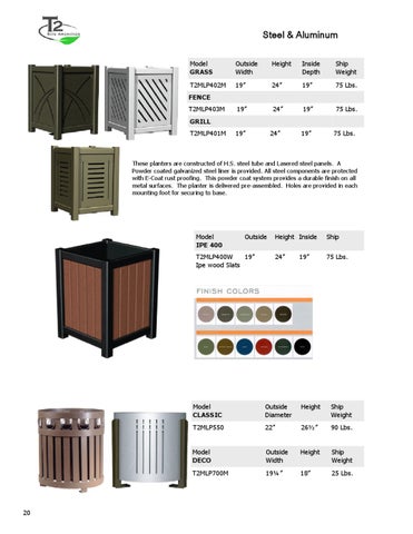 T2 New Planters 家具目录 第 20 页