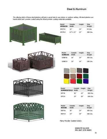 T2 New Planters 家具目录 第 21 页