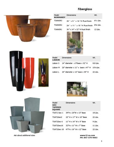 T2 New Planters 家具目录 第 3 页