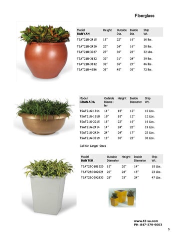 T2 New Planters 家具目录 第 5 页