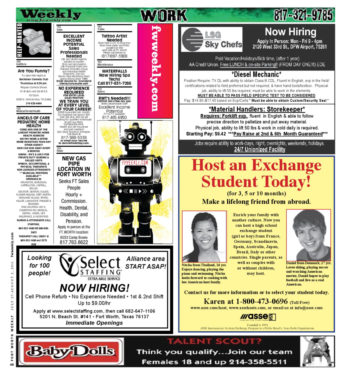 Weekly Classifieds by Fort Worth Weekly Issuu