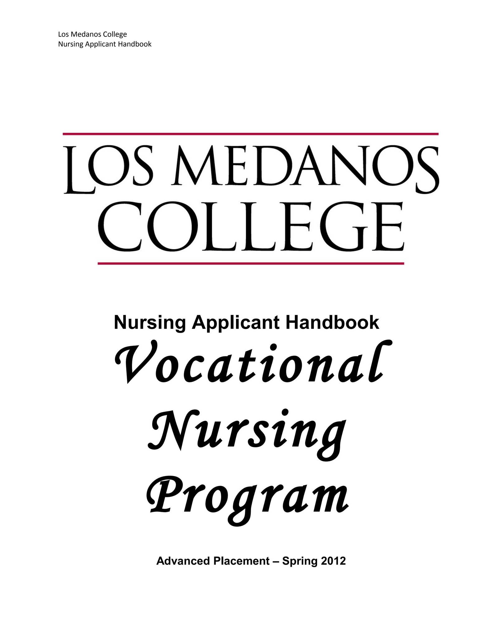 2012 LVN applicant handbook by Los Medanos College Issuu