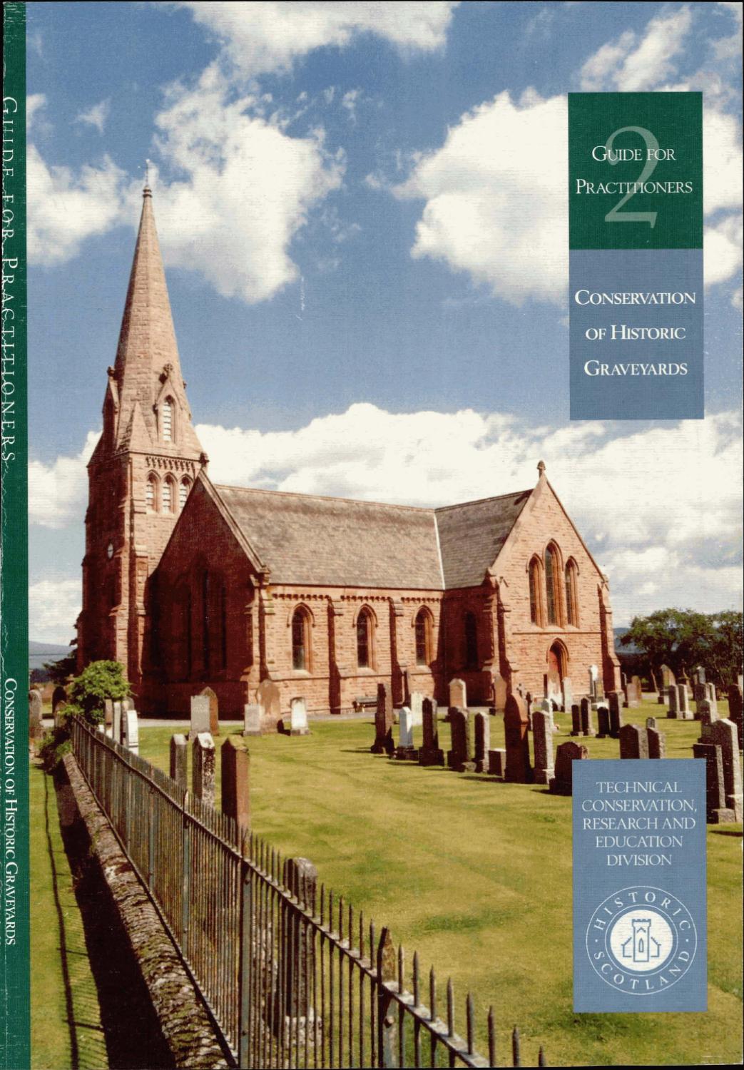 Guide For Practitioners 2 Conservation Of Historic Graveya By