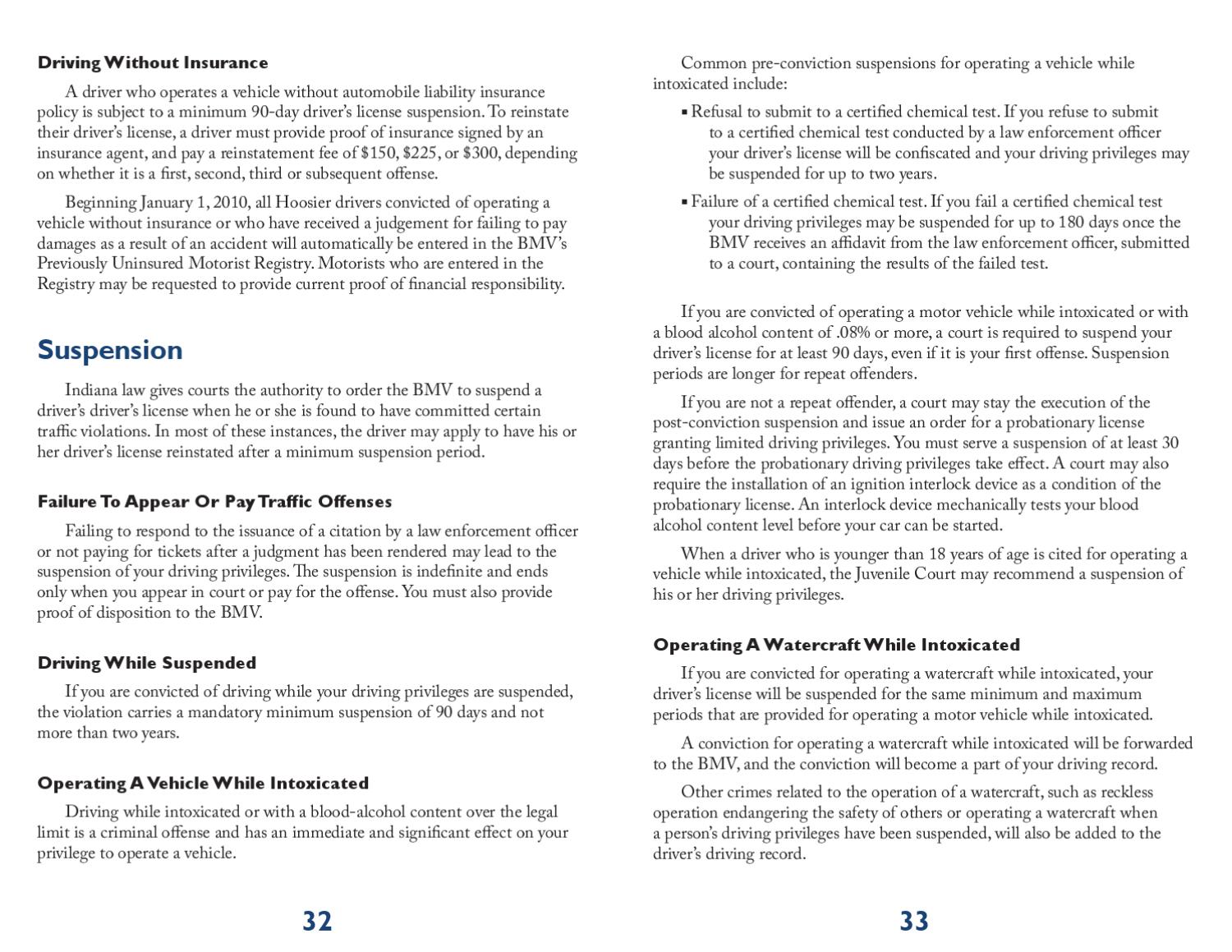 Indiana Driver Manual by thurgood gottem - Issuu