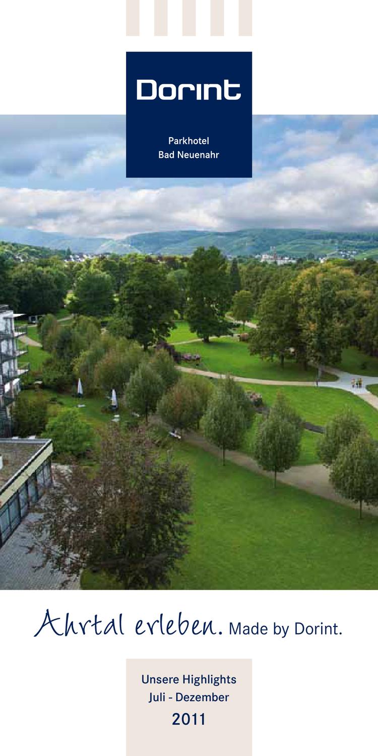 Ahrtal Erleben Kalender 2 Halbjahr Dorint Parkhotel Bad Neuenahr By Dorint Hotels Resorts Dorint Gmbh Issuu