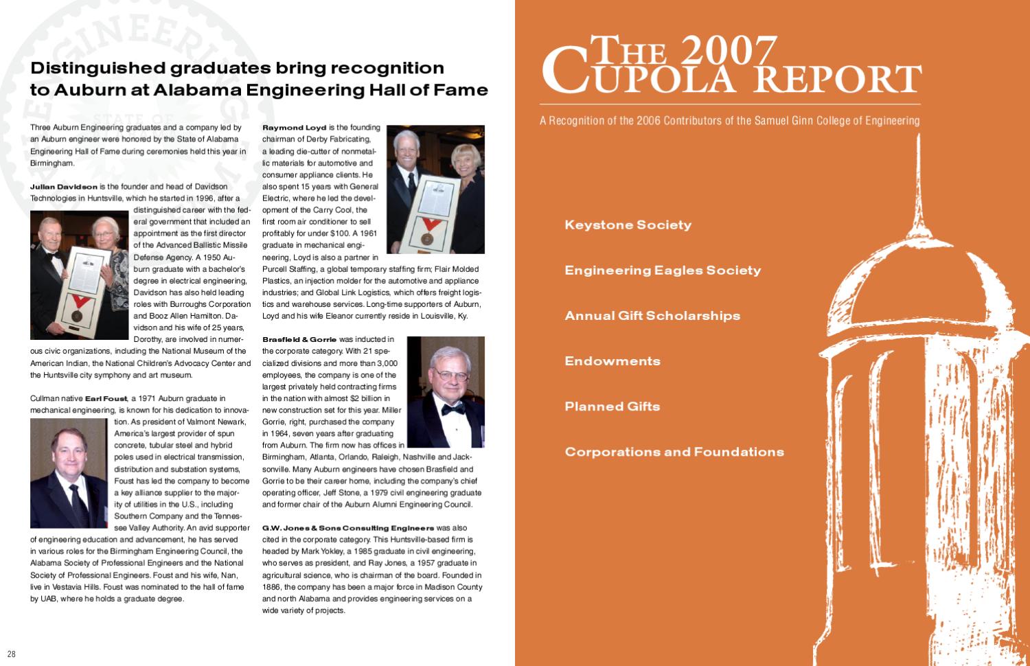 2007cupolareport by Auburn University College of Engineering Issuu