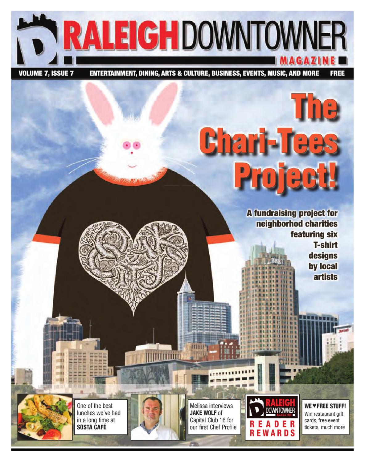 Downtowner Magazine: The Chari-Tees Project. Volume 7 Issue 7 by Triangle  Downtowner Magazine - Issuu