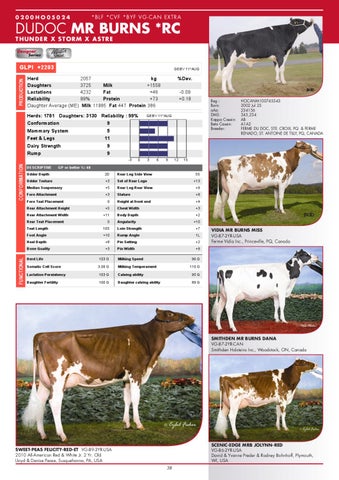 Semex August 2011 International Holstein Catalogue by Semex - Issuu