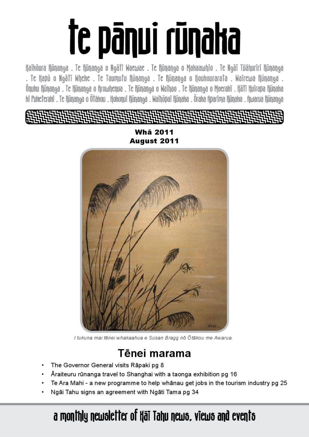 Tieke Runga TPR - August 2011 by Te Runanga o Ngai Tahu - Issuu