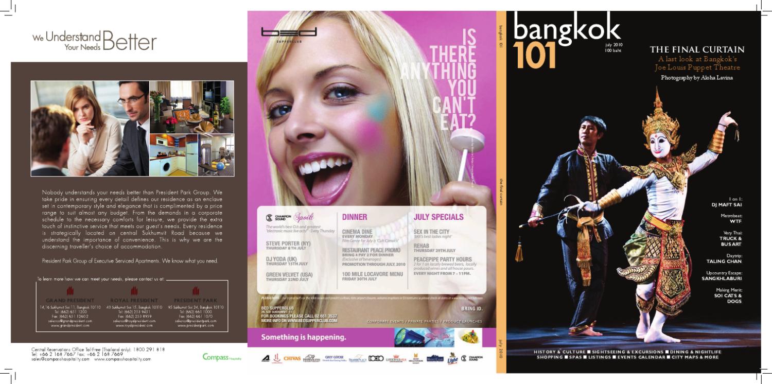 Bangkok 101 - July 2010 by Talisman Media - issuu