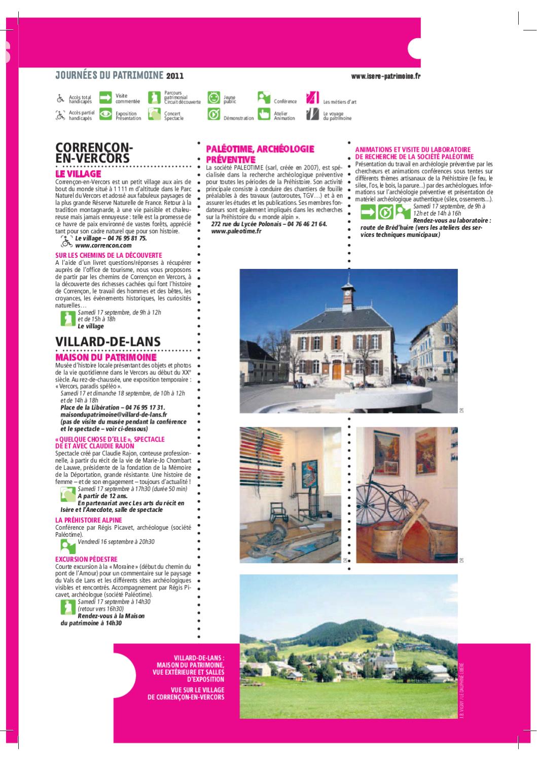 Brochure Journées du patrimoine 2011 by