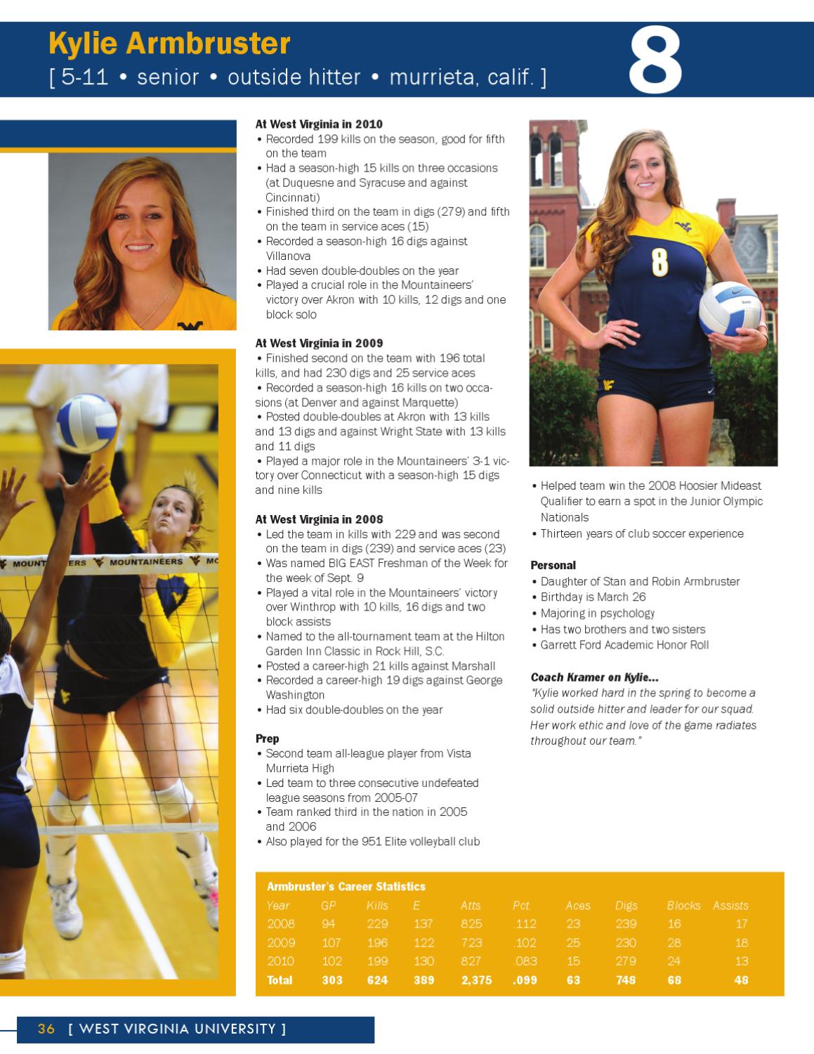 2011 WVU Volleyball Guide by Joe Swan Issuu