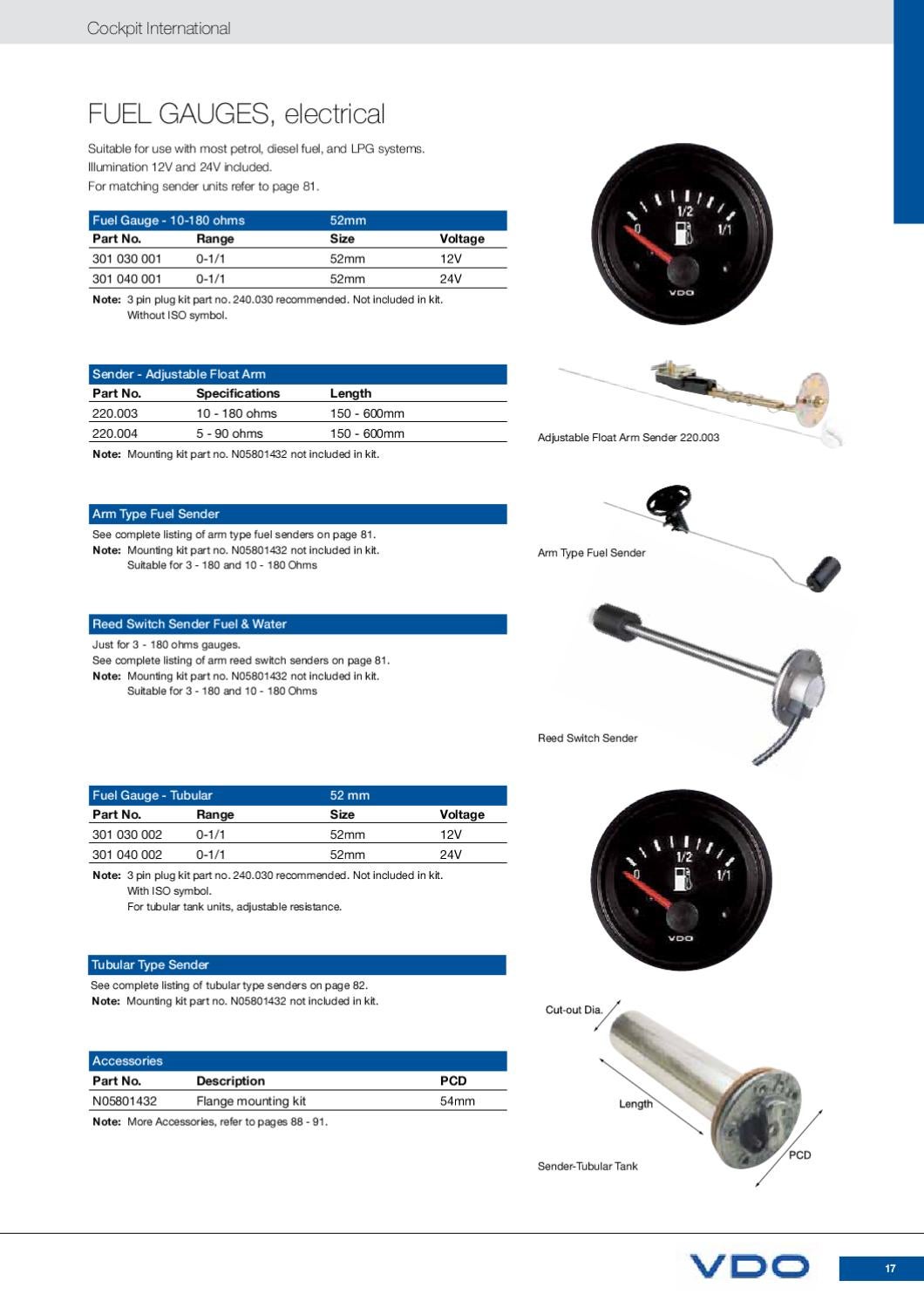 Howard Instruments /VDO_CATALOGUE_2011 by howard instruments - Issuu