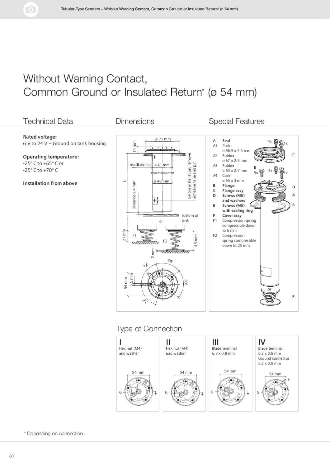 Howard Instruments /VDO_Catalogue_Sensors_for_Instrumentation_V3 by howard instruments - Issuu