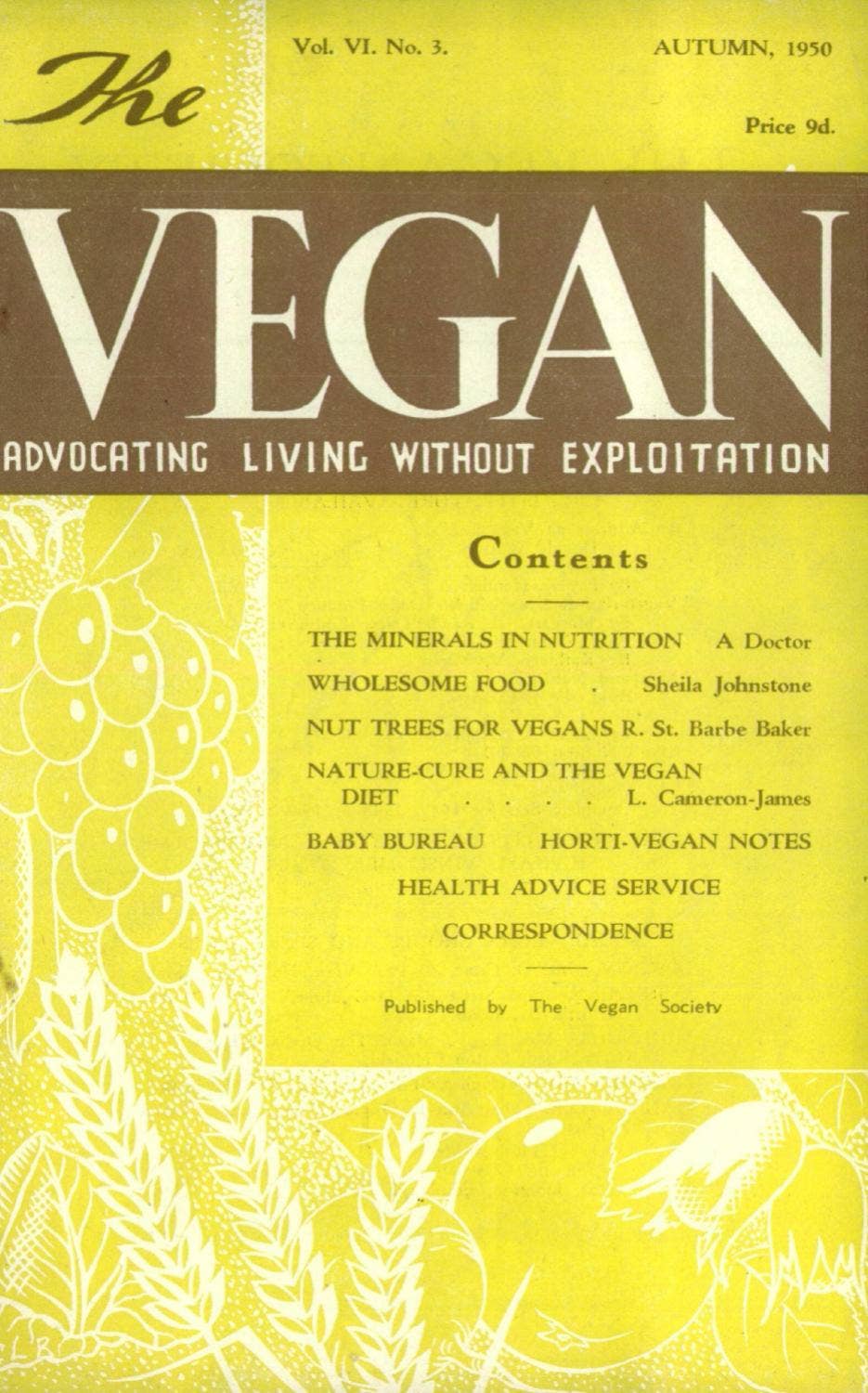 The Vegan Autumn 1950 by The Vegan Society - Issuu