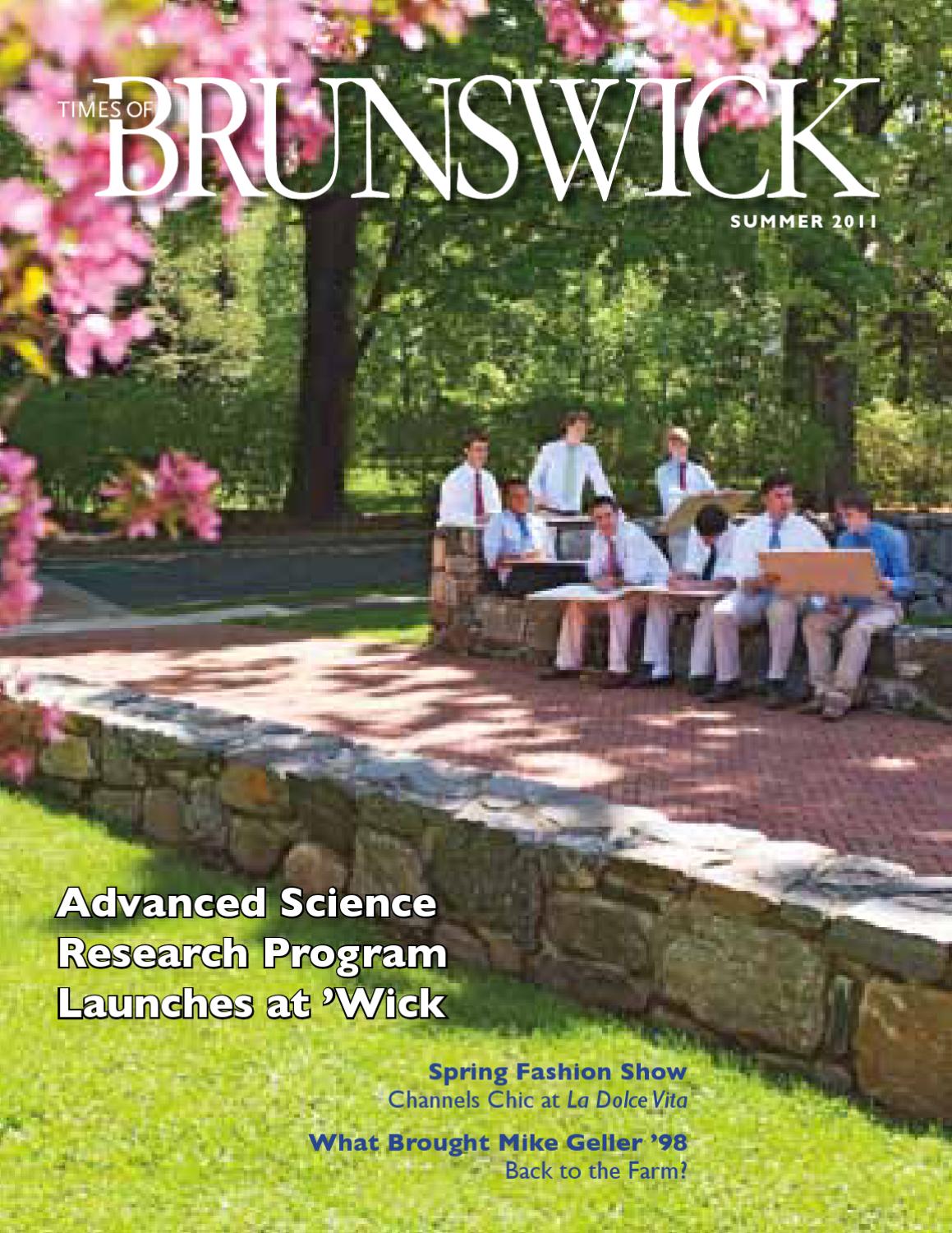 Times of Brunswick Summer 2011 by Brunswick School Issuu
