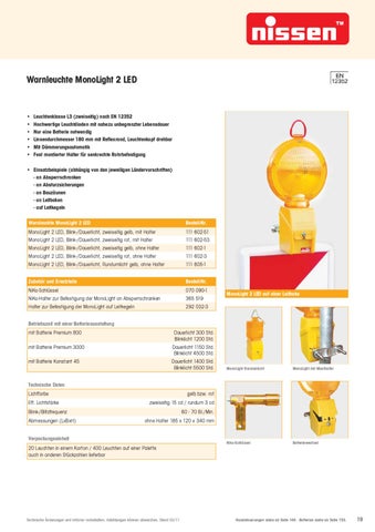 TANGRAM. Werbeagentur GmbH & Co. KG Nissen 灯饰目录 deutsch 2011 3 第 19 页