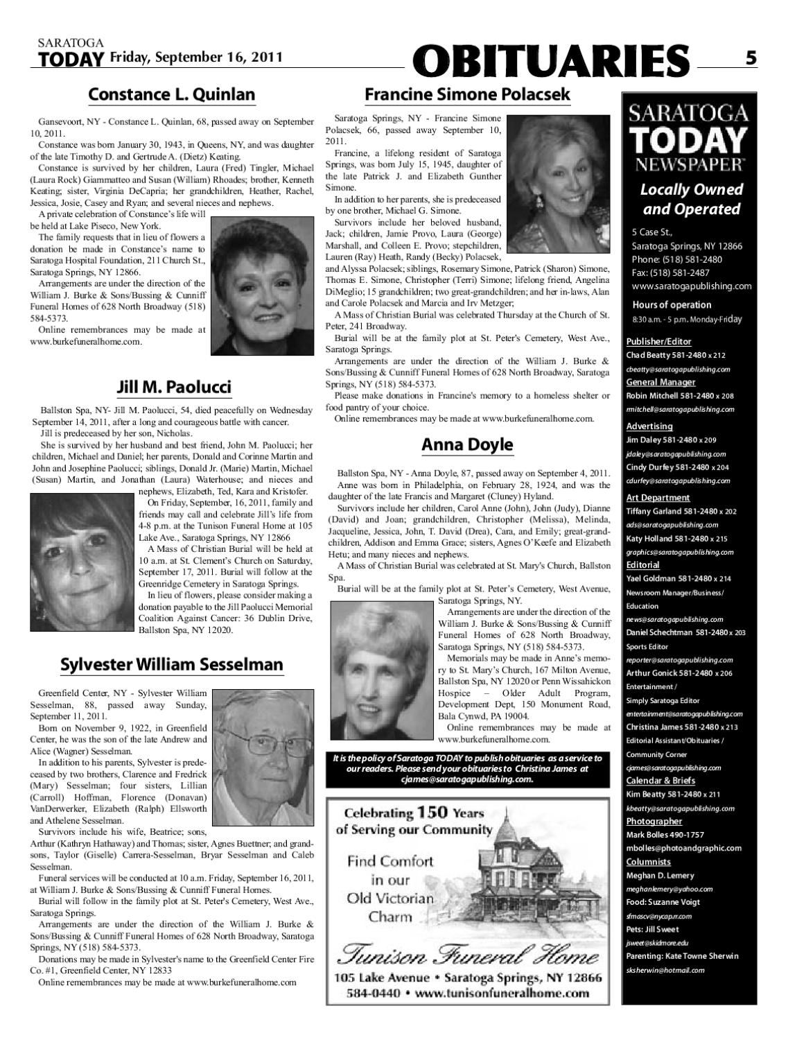 Saratoga Today Newspaper September 16 2011 by Saratoga TODAY Issuu