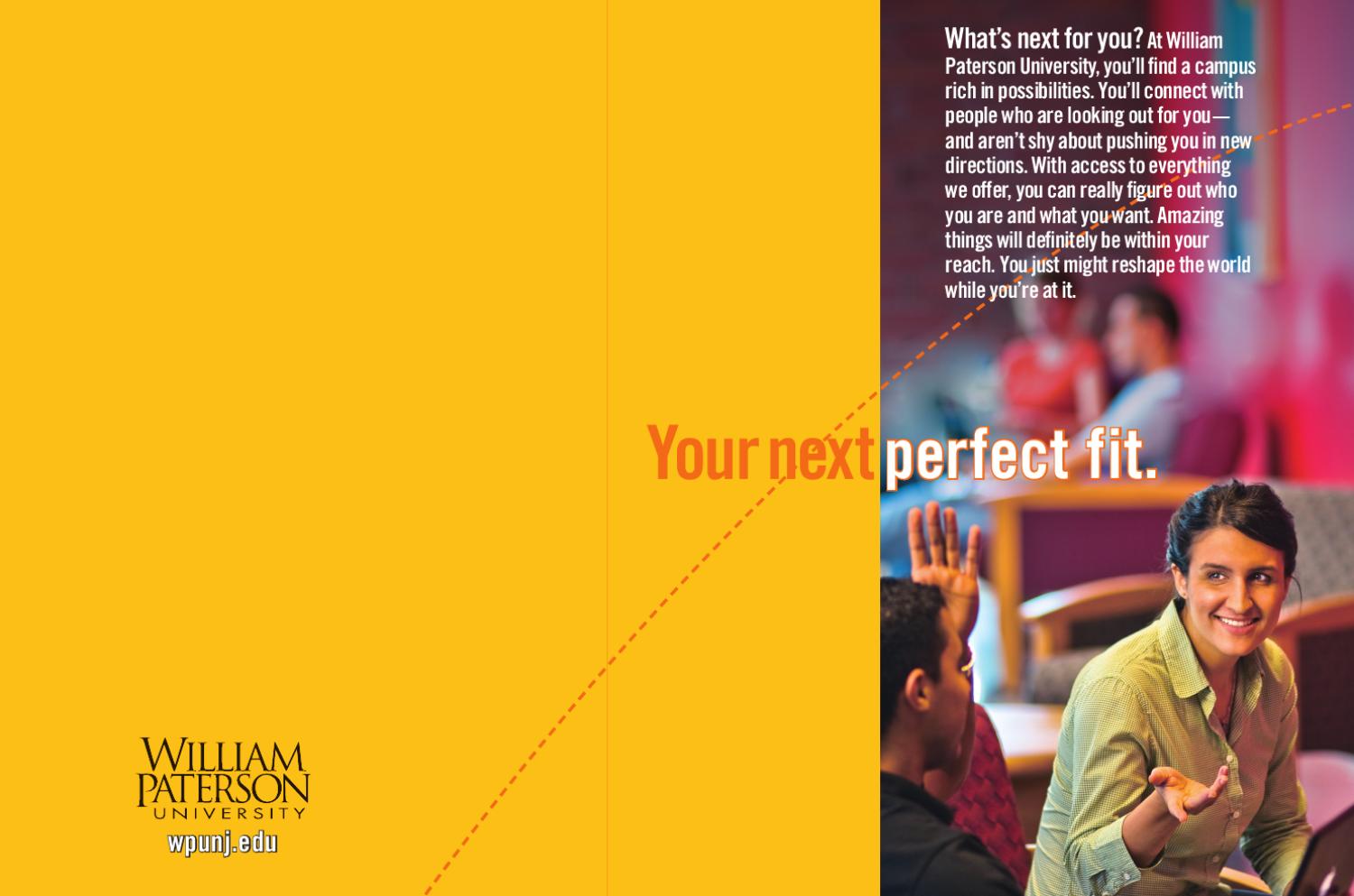Undergraduate Admissions Viewbook 2011 by William Paterson Issuu