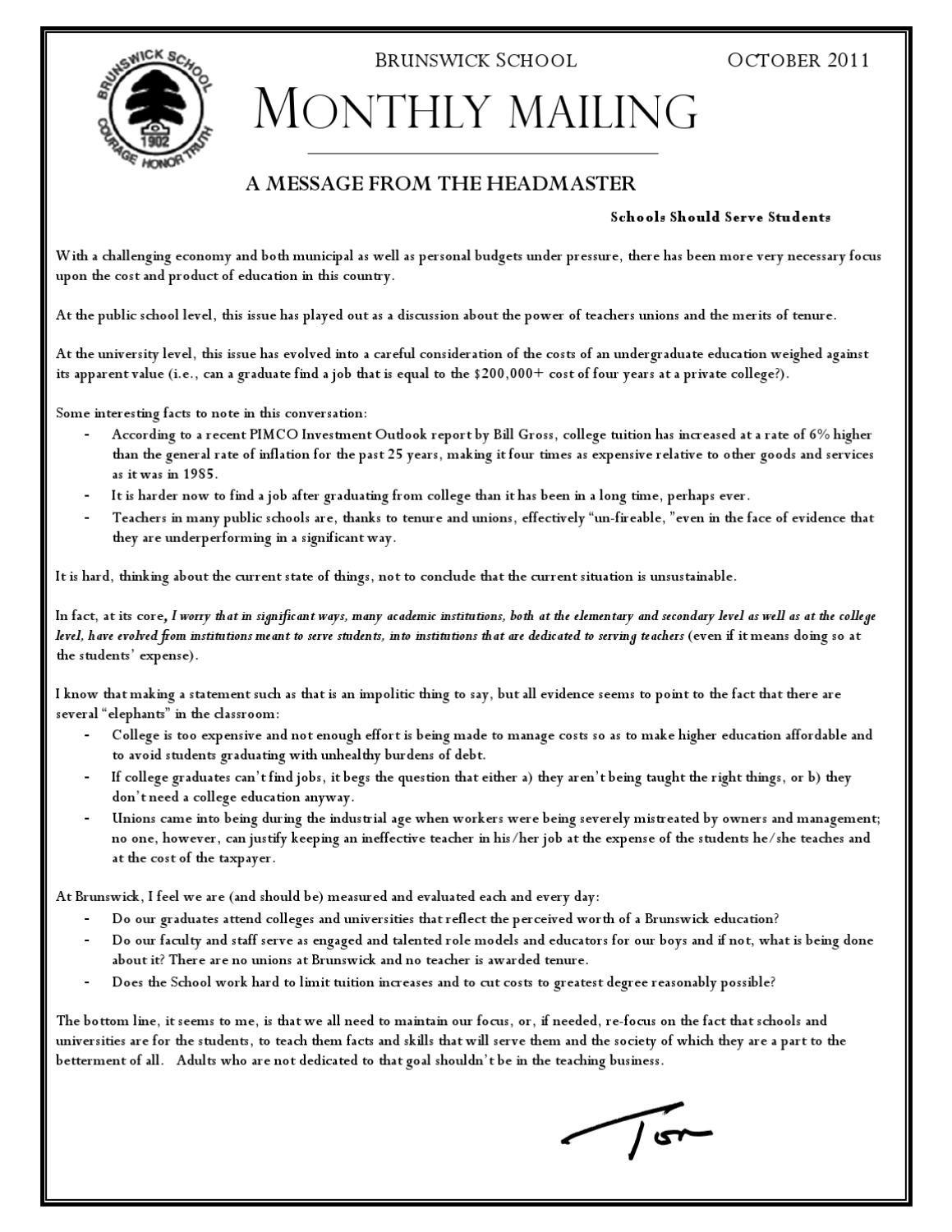 Brunswick October Monthly Calendar by Brunswick School - Issuu