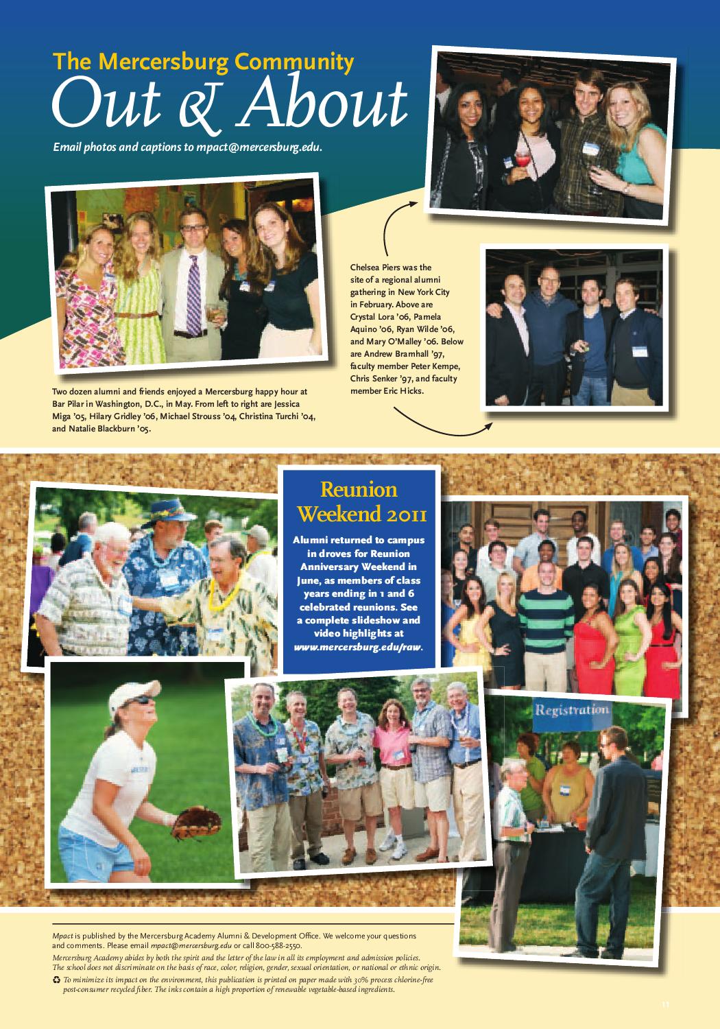 Mpact Fall 2011 By Mercersburg Academy Issuu