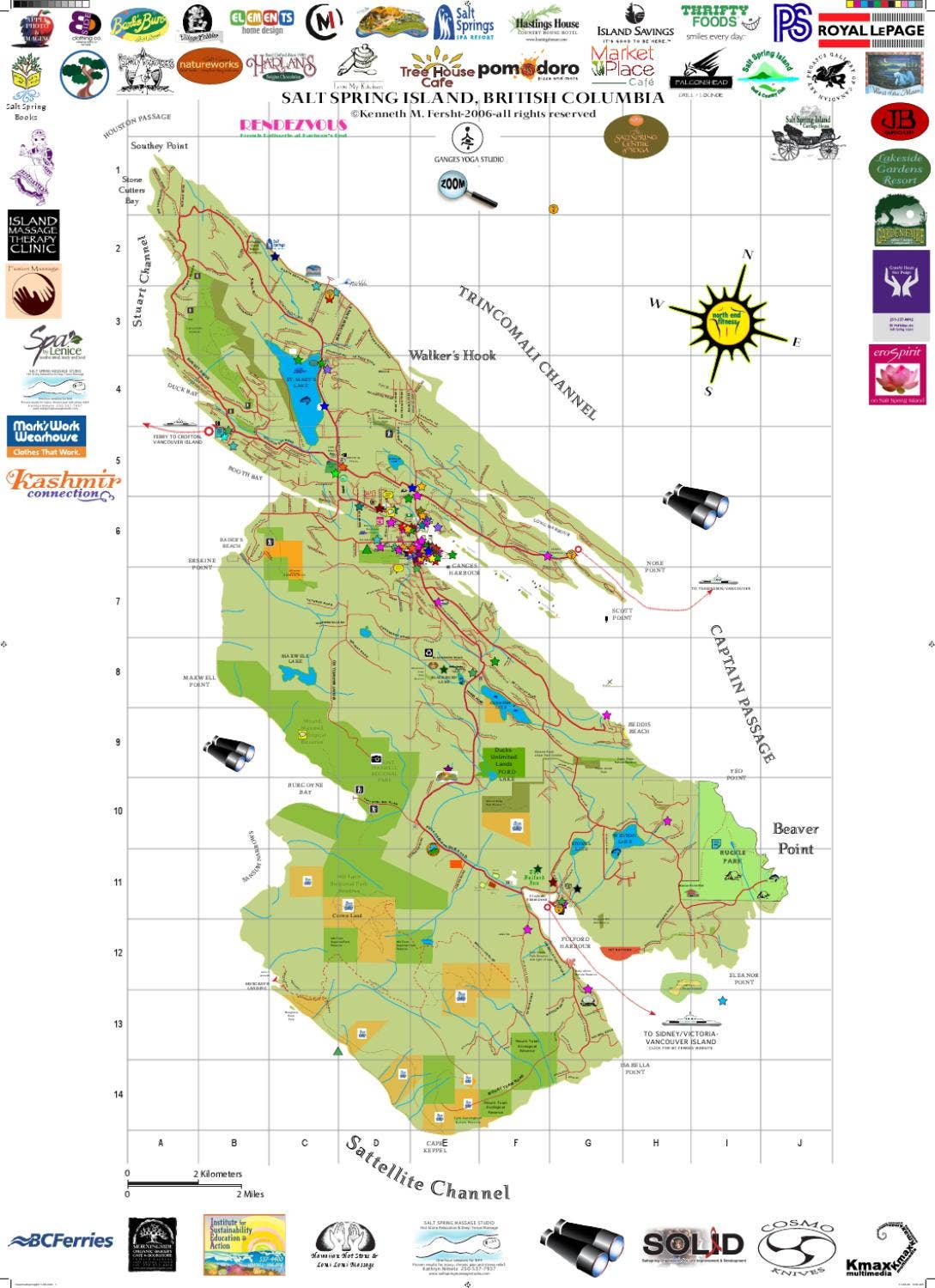 Salt Spring Map Online Interacte PDF map of Salt Spring Island, British Columbia by ...