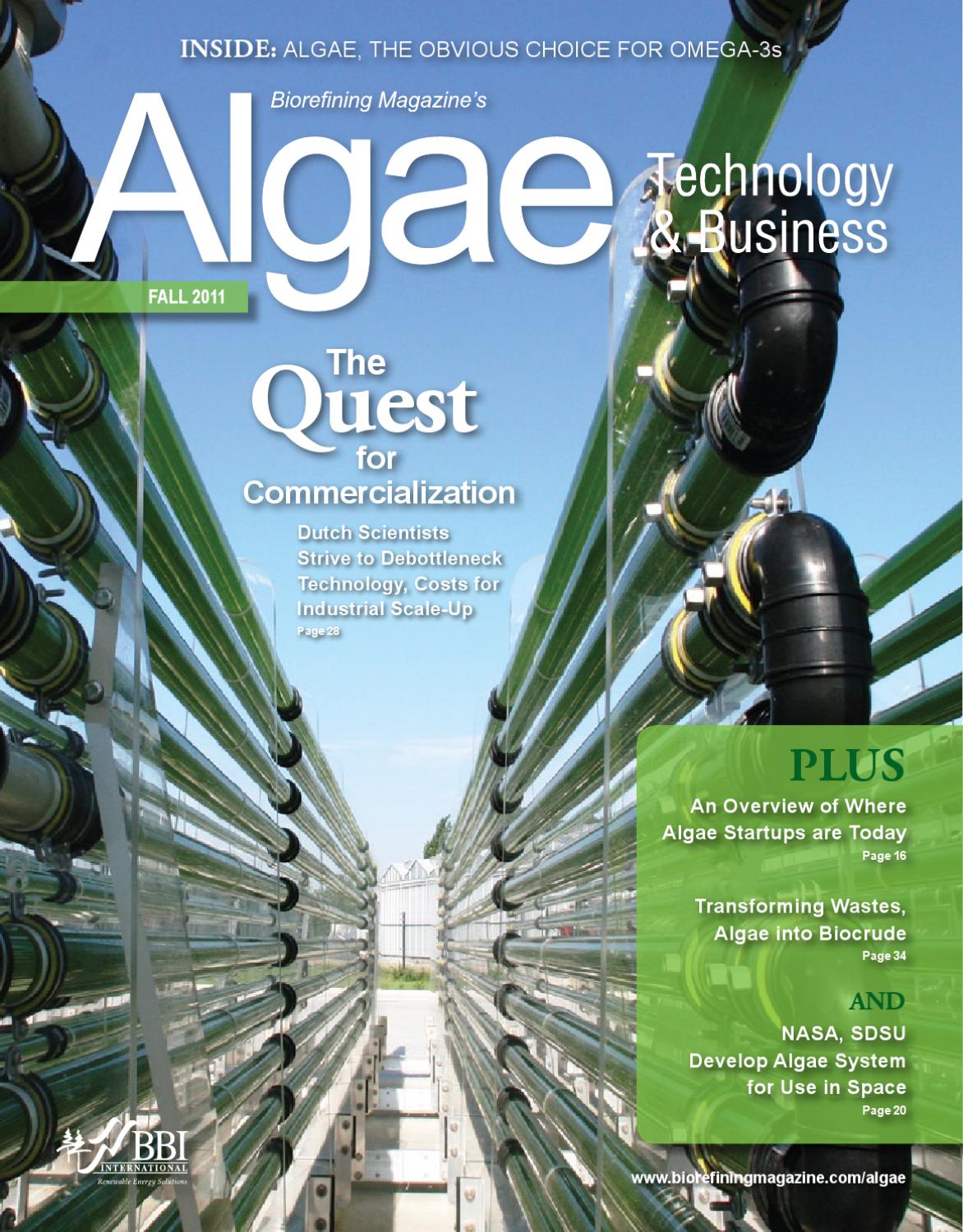 Fall 2011 Algae Technology & Business by BBI International - Issuu