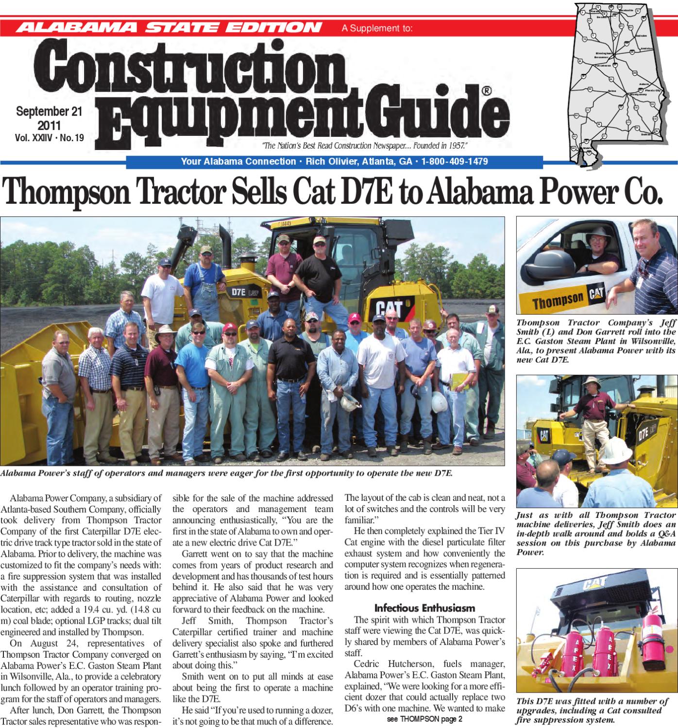 Alabama 19, 2011 by Construction Equipment Guide Issuu