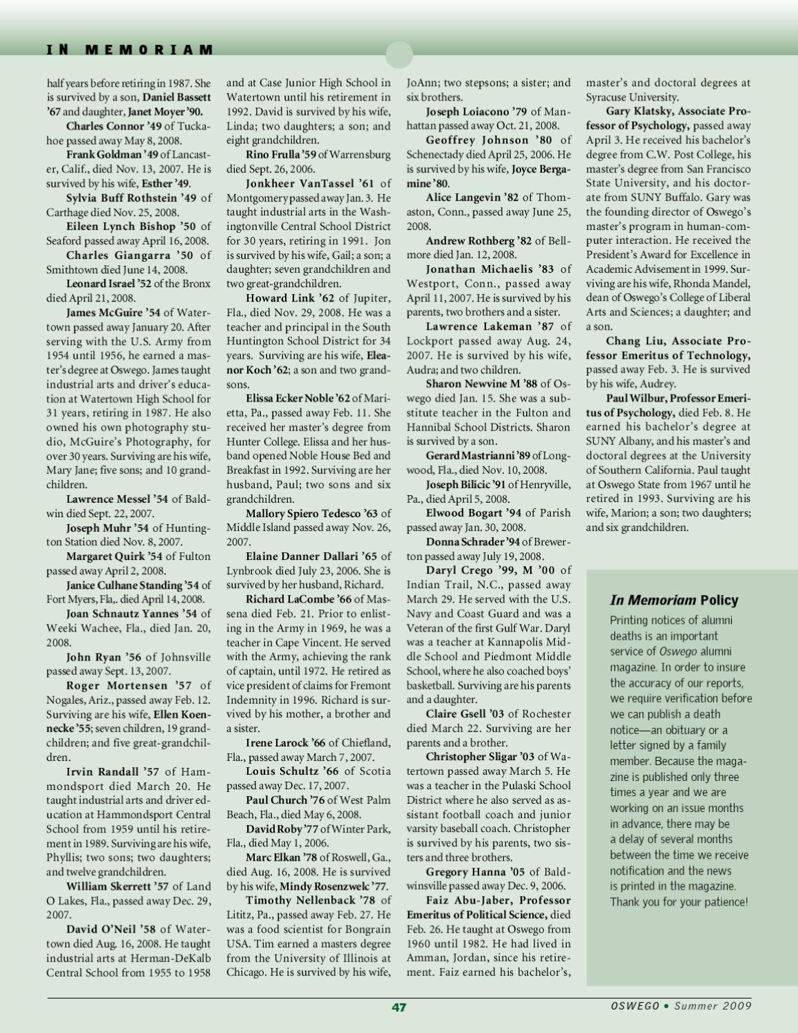 Oswego admissions essay