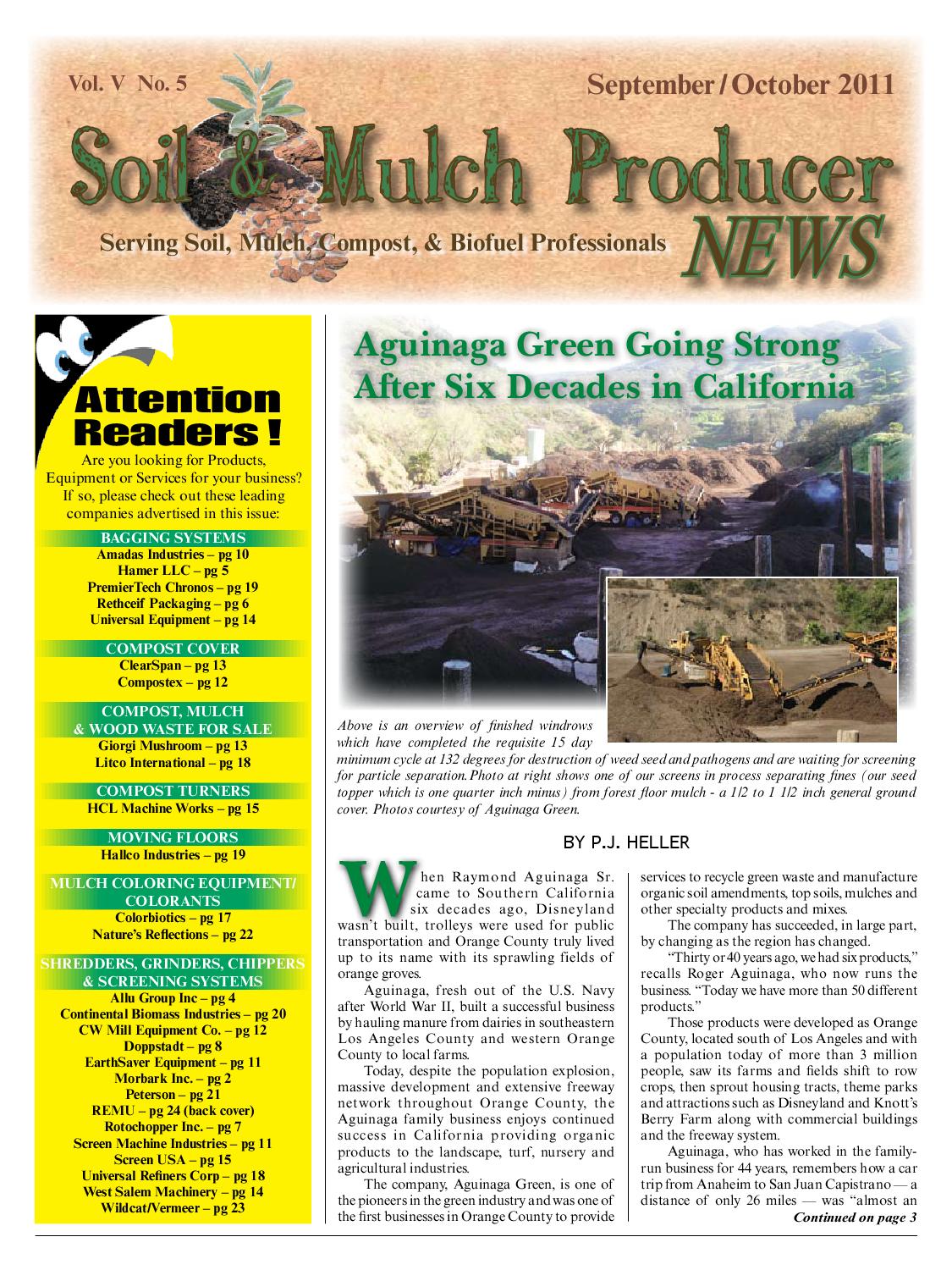 Soil & Mulch Producer News Sep/Oct 2011 by Downing and Associates Issuu