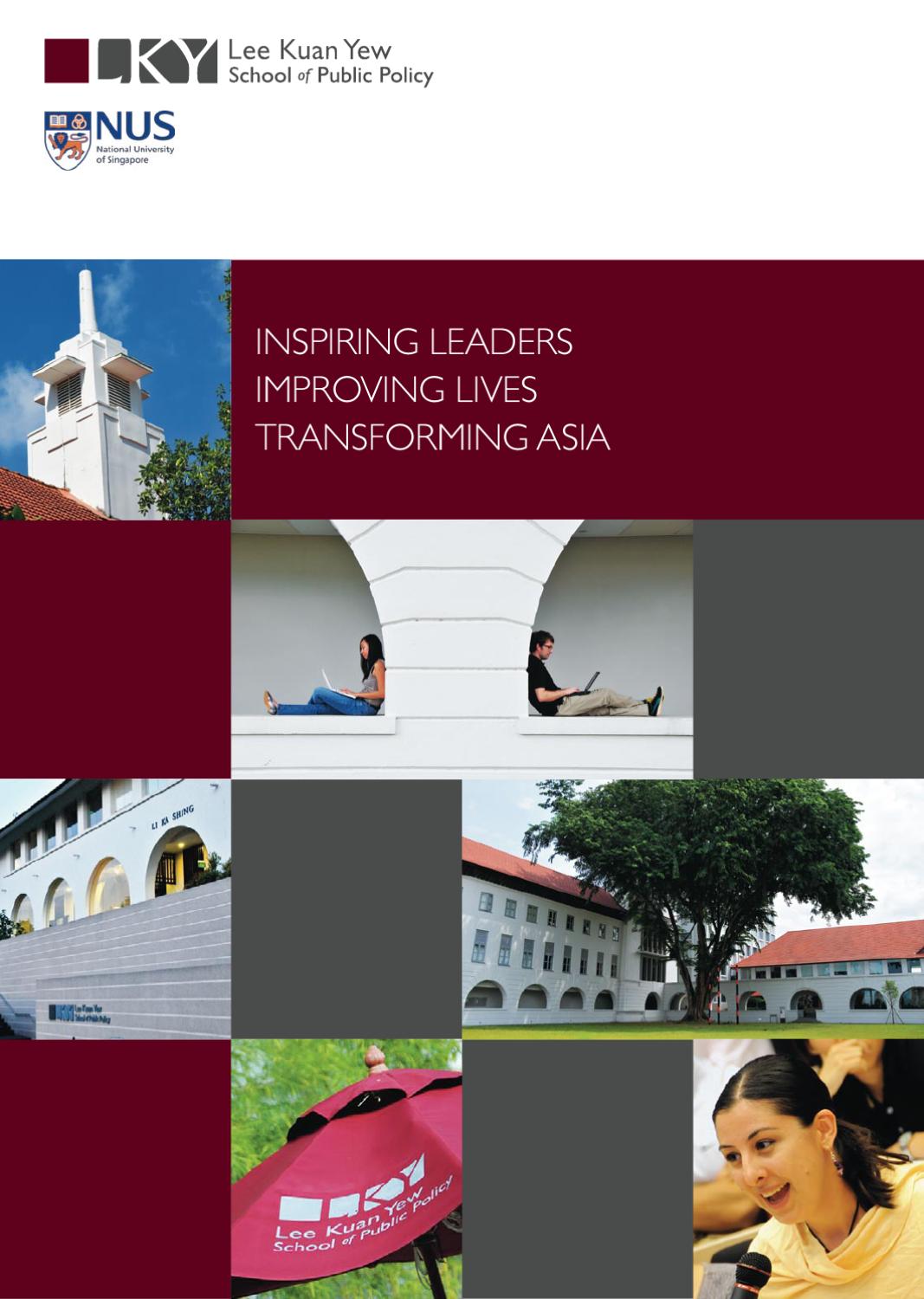 Lky School Corporate Brochure By Lee Kuan Yew School Of Public Policy