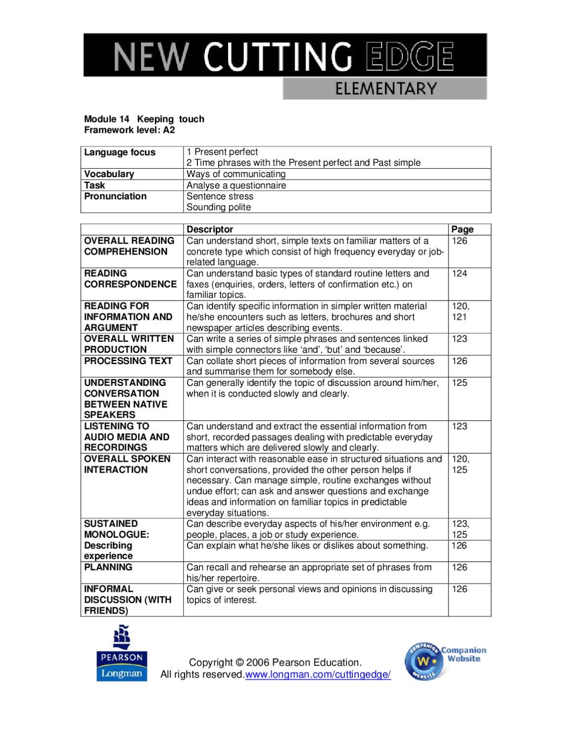 CE Elementary CEF benchmarking module 14 By Tanjapan Issuu