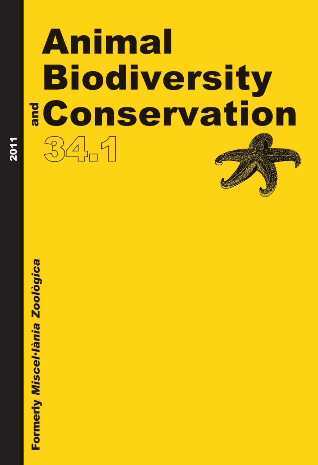 Animal Biodiversity and Conservation issue 34.1 (2011) by Museu