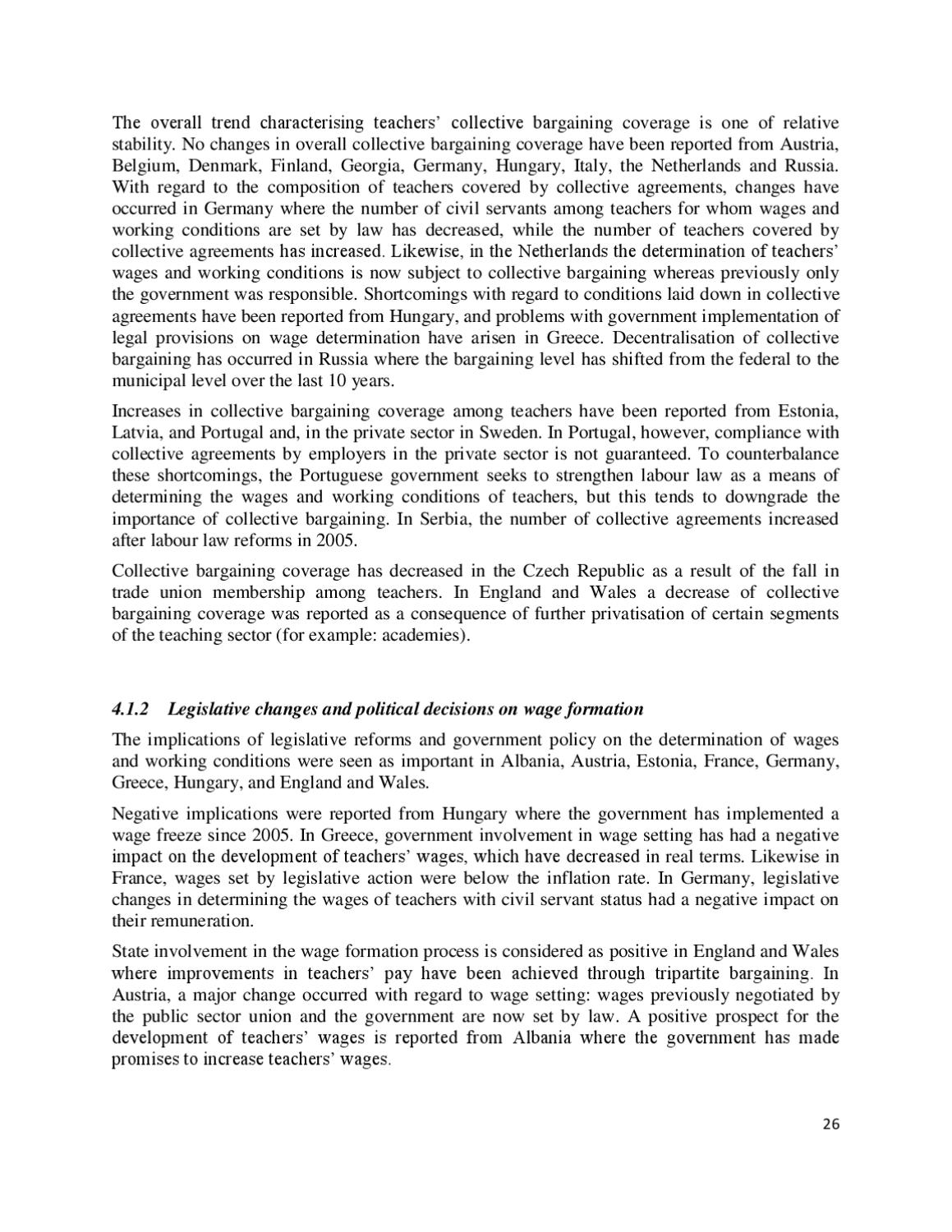 A Comparative Study Of Teachers Pay In Europe By Education 