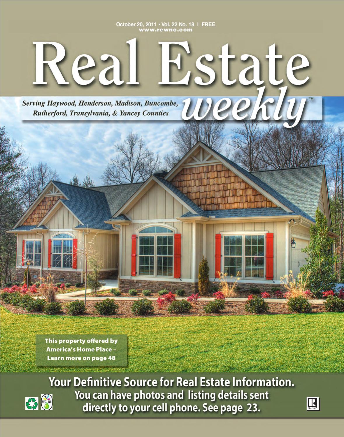 The Real Estate Weekly Issue 18 by WNC Homes & Real Estate Issuu