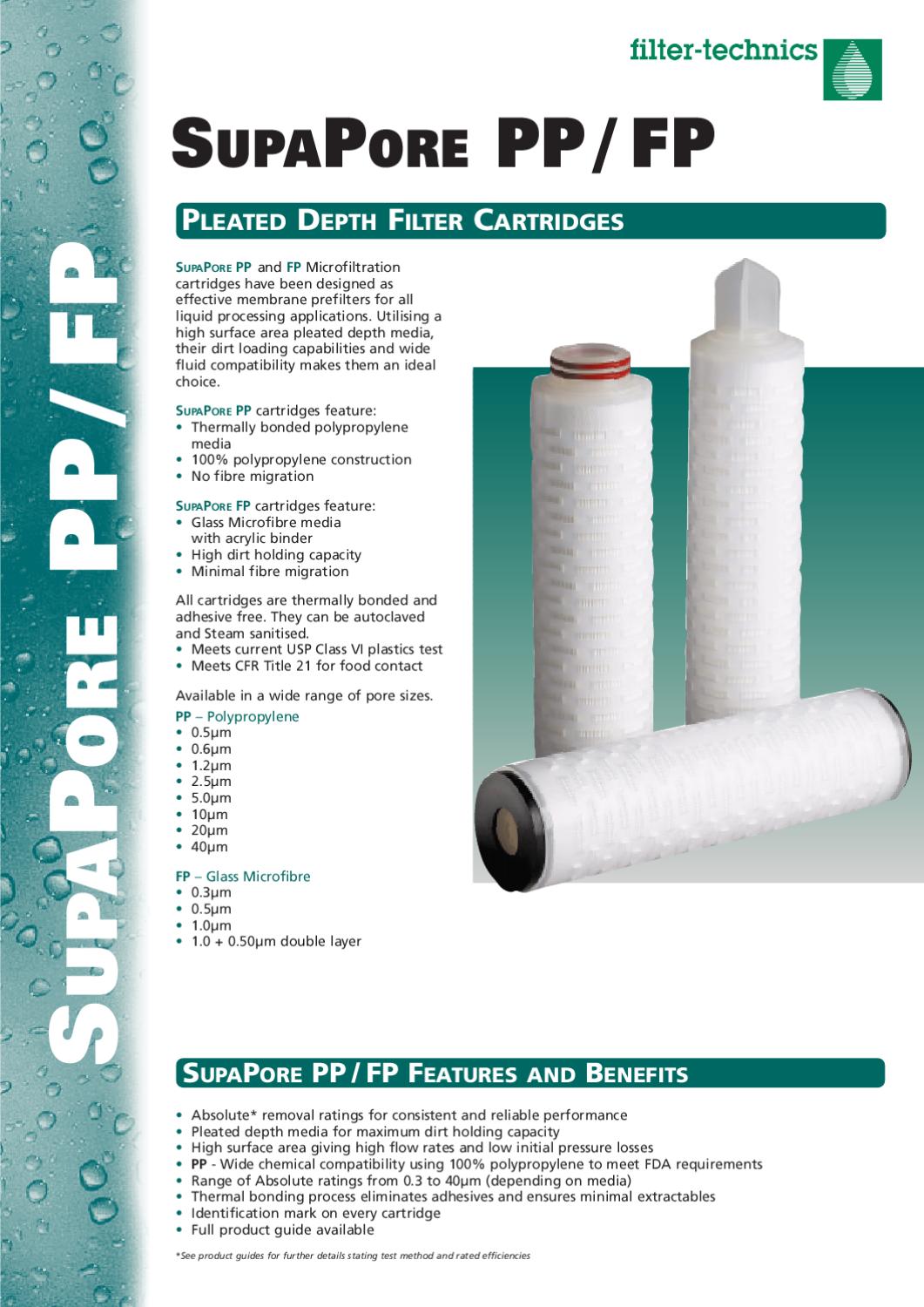 Water Filter Cartridge Catalog FilterTechnics by FilterTechnics Issuu