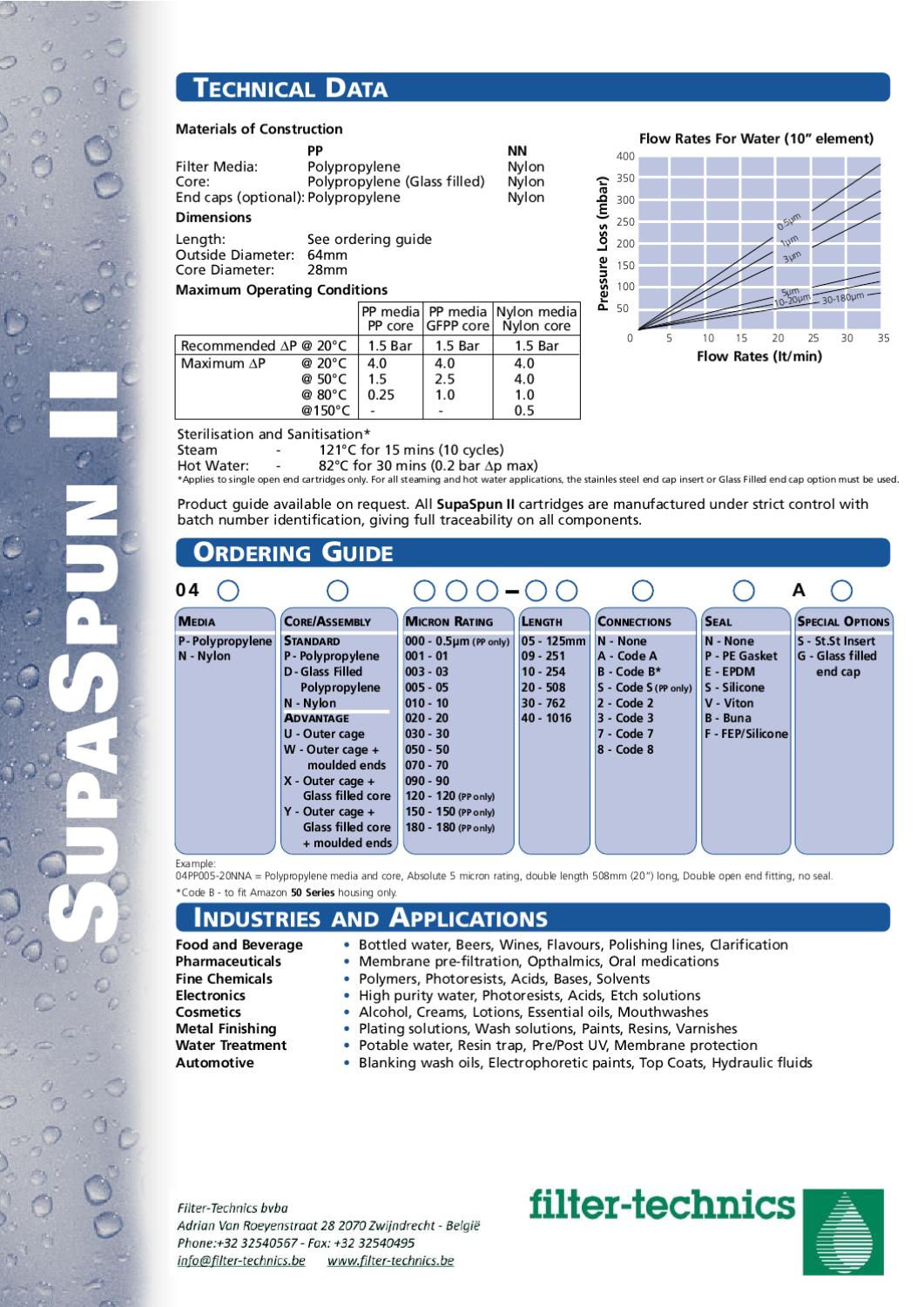 Water Filter Cartridge Catalog FilterTechnics by FilterTechnics Issuu