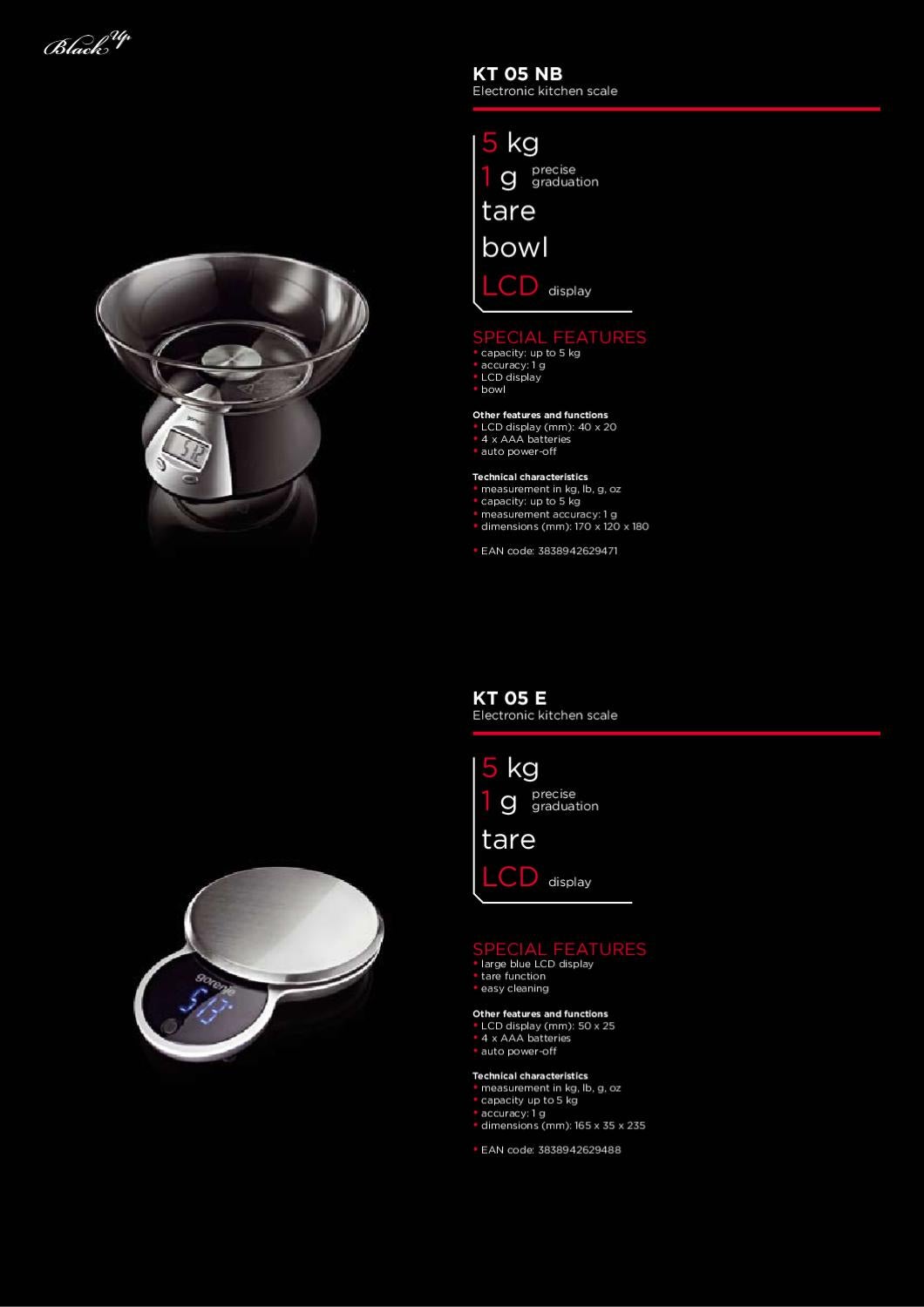 Весы кухонные элект. gorenje kt 05 e (3838942629488)