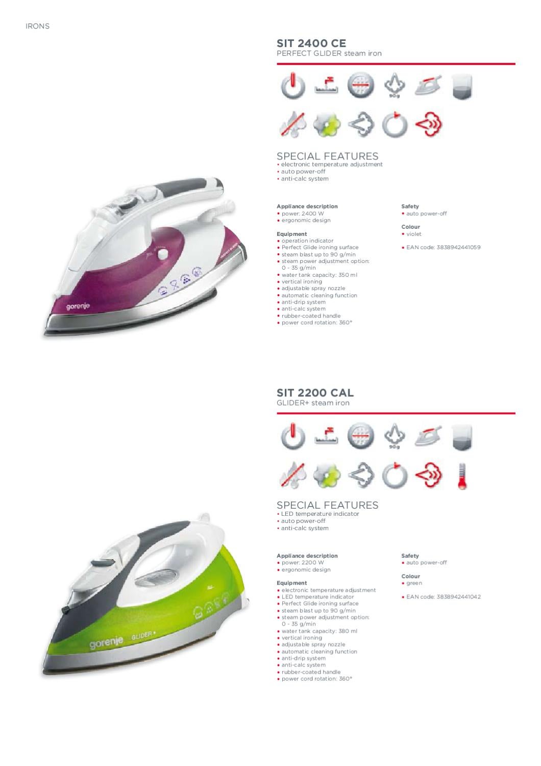 Утюг gorenje sit 2200 cal (3838942441042)
