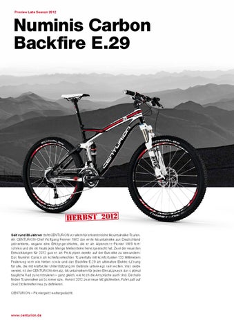 CENTURION Bikes Katalog 2012 by MERIDA & CENTURION Germany GmbH