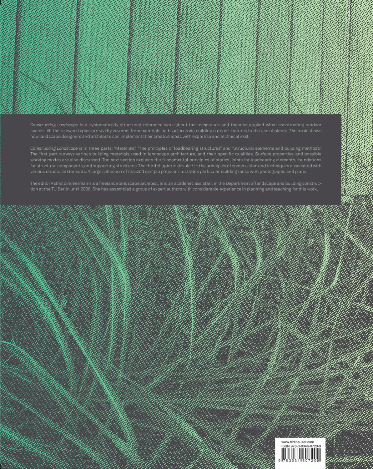 Constructing Landscape Materials Techniques Structural Components