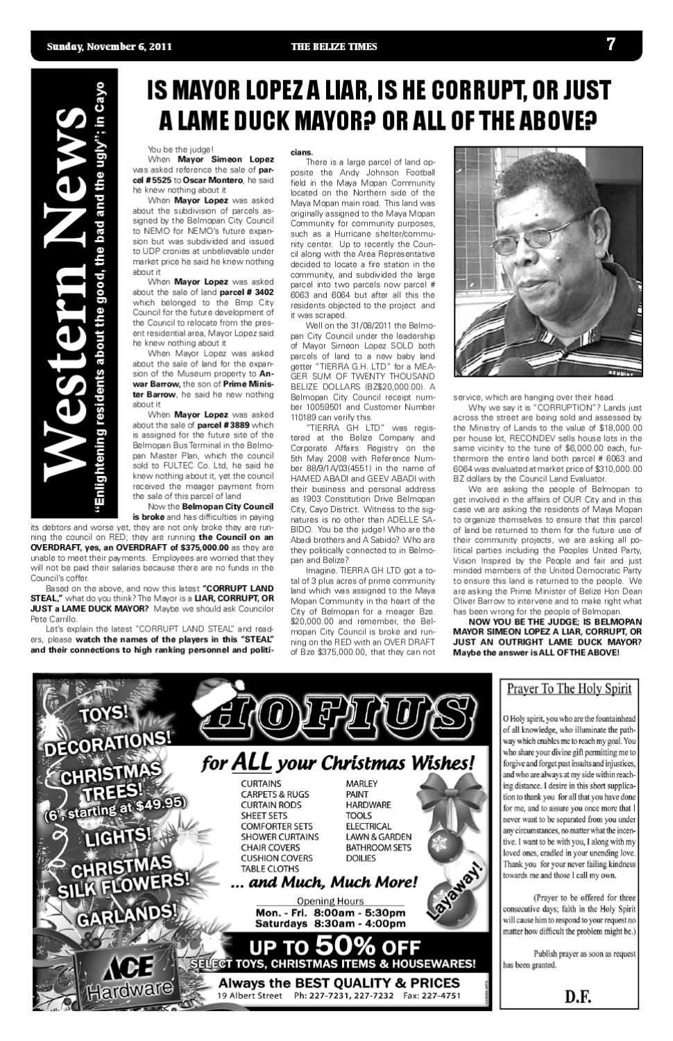 Belize Times November 6, 2011 by Belize Times Press Issuu