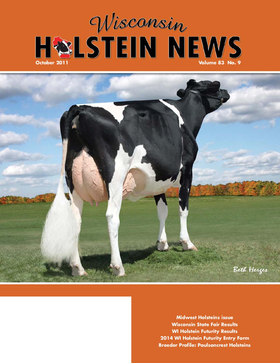 October 2011 WI Holstein News by Wisconsin Holstein News Issuu