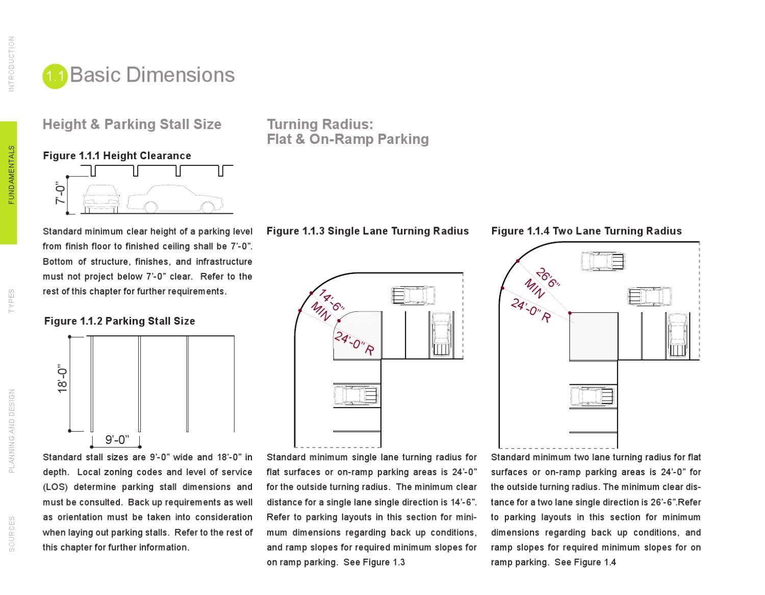 One Way Ramp Rft Parking Ramp Standards