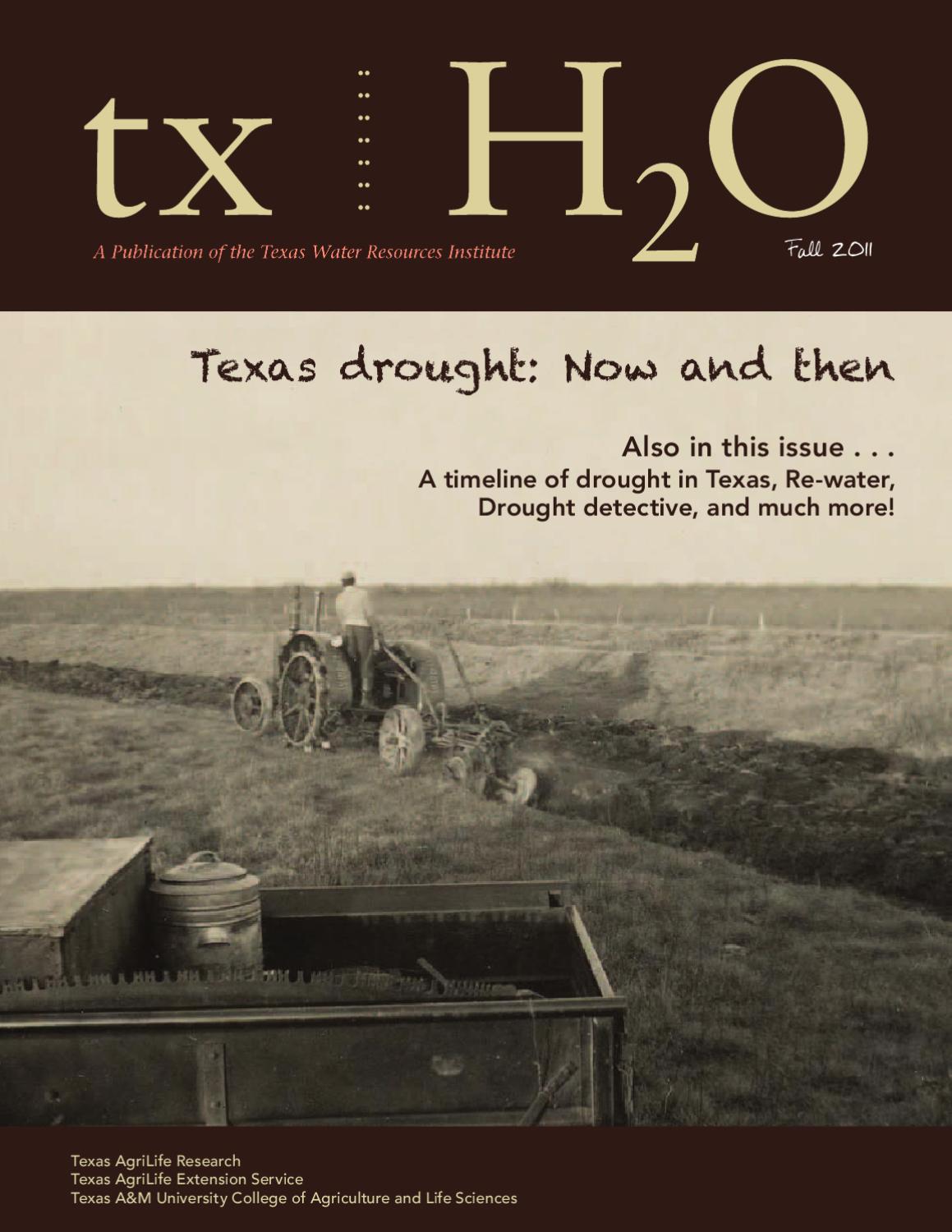 txH2O Fall 2011 by Texas Water Resources Institute Issuu