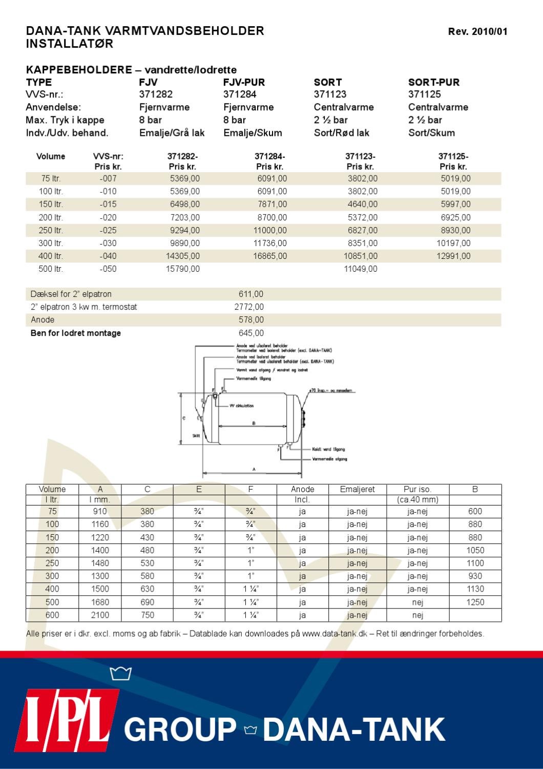DanaTank Katalog VVS by Ørskov Web Issuu